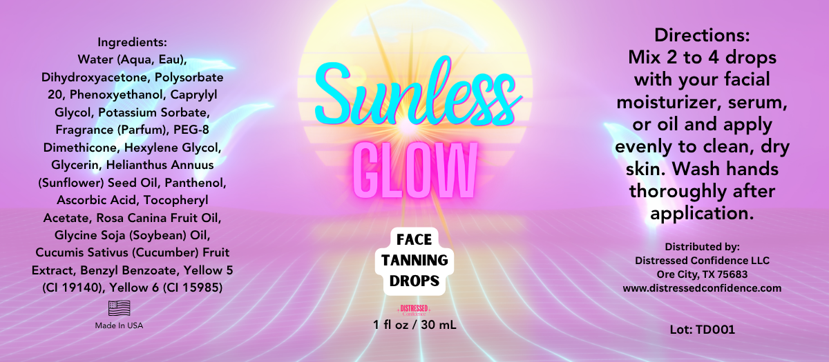 Sunless Glow Face Tanning Drops