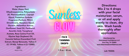 Sunless Glow Face Tanning Drops